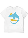 Skateboarding Shark Graphic Tee