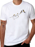 Black Bird Branch Graphic T-Shirt