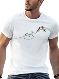 Black Bird Branch Graphic T-Shirt