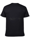 Piano Heartbeat T-Shirt - Music Lover Tee