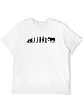 Evolution of Horse Lover T-Shirt - Black