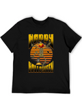Happy Halloween Pumpkin Skeleton T-Shirt