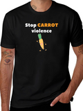 Stop Carrot Violence Graphic Tee