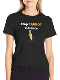 Stop Carrot Violence Graphic Tee