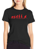 Evolution of Hockey Black T-Shirt