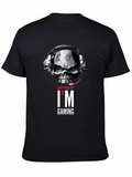 Skull Gamer T-Shirt - Cant Hear You Im Gaming