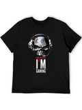 Skull Gamer T-Shirt - Cant Hear You Im Gaming
