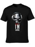 Skull Gamer T-Shirt - Cant Hear You Im Gaming