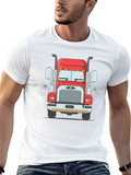 Trucker T-Shirt: Classic Big Rig Design