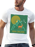 Organic Deer Graphic Tee