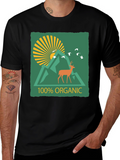 Organic Deer Graphic Tee