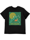 Organic Deer Graphic Tee
