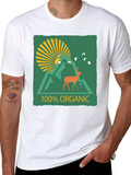 Organic Deer Graphic Tee