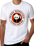 Depressed Panda Graphic Tee