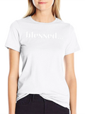 Blessed Graphic Tee - Black Casual Shirt