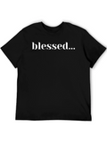 Blessed Graphic Tee - Black Casual Shirt