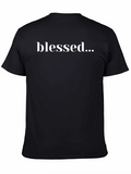 Blessed Graphic Tee - Black Casual Shirt