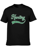 Hunting Graphic Tee - Black Cotton T-Shirt