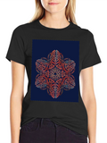 Celtic Knot Graphic Tee - Unique Design