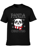 Panda Christmas T-Shirt - Holiday Cheer