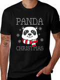 Panda Christmas T-Shirt - Holiday Cheer