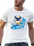 Surfing Pug T-Shirt - Cool Summer Vibes