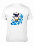 Surfing Pug T-Shirt - Cool Summer Vibes