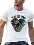 Abstract Heart T-Shirt - How Love Paints