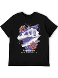 Dinosaur Skull Graphic Tee - Black