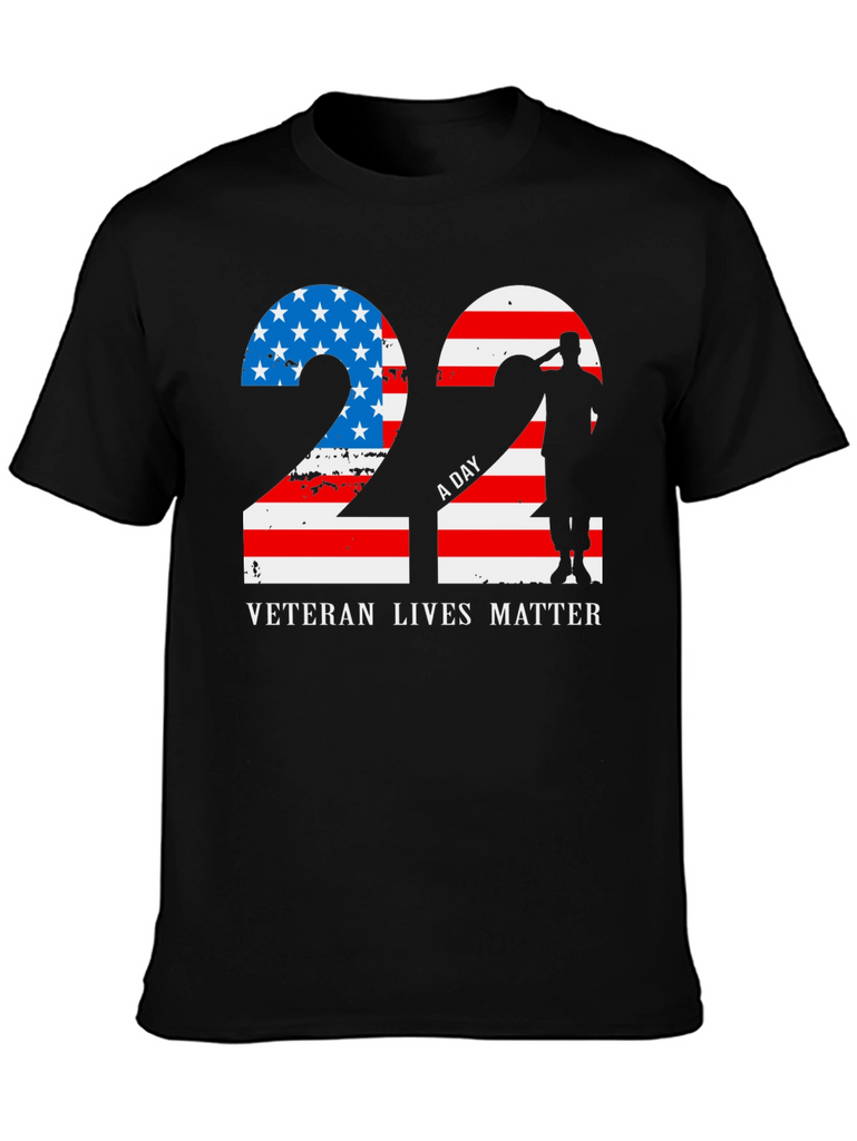 Veteran Lives Matter Patriotic Graphic T-Shirt