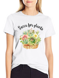 Succulent Plant Graphic T-Shirt