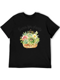 Succulent Plant Graphic T-Shirt
