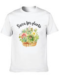 Succulent Plant Graphic T-Shirt