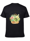 Succulent Plant Graphic T-Shirt