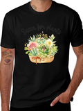 Succulent Plant Graphic T-Shirt