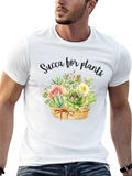 Succulent Plant Graphic T-Shirt