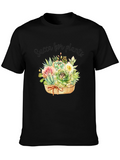 Succulent Plant Graphic T-Shirt