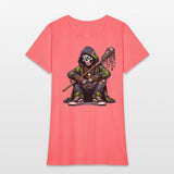 Urban Skull Shaman in Camo Hoodie with Tribal Staf