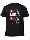 Know Music Know Life Graphic Tee - Soft Cotton
