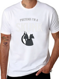 Pretend Im a Skunk Funny Graphic Tee