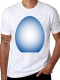 Mens Black T-Shirt with Egg Design