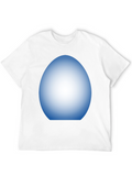 Mens Black T-Shirt with Egg Design
