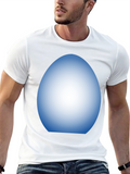 Mens Black T-Shirt with Egg Design
