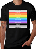 Equality & Love T-Shirt: Rainbow Pride Message Tee