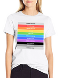 Equality & Love T-Shirt: Rainbow Pride Message Tee