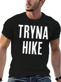 Tryna Hike Graphic Tee - Black