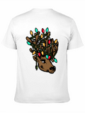 Reindeer Christmas Lights T-Shirt - Holiday Style!