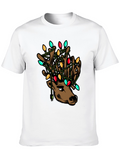 Reindeer Christmas Lights T-Shirt - Holiday Style!