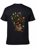Reindeer Christmas Lights T-Shirt - Holiday Style!