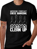 Chess Boarding Weekend Forecast T-Shirt
